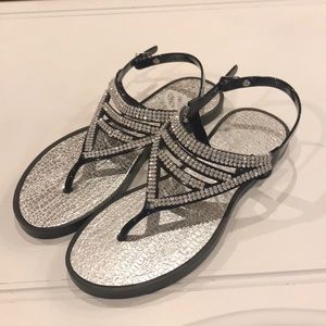 Size9 sparkly glam sandals